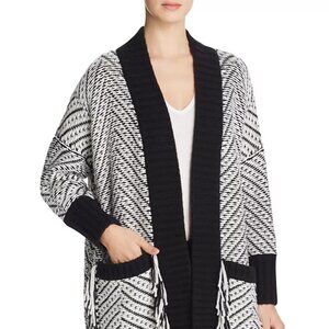 Burberry Glasshouse Chevron Fringe Cardigan ~ size M, pre-owned!